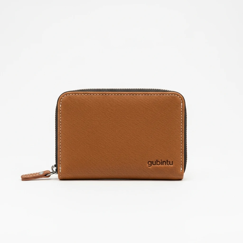 Gubintu Cowhide Zipper Wallet image 3