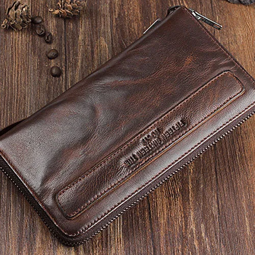 Tiding Genuine Leather Long Wallet image 3